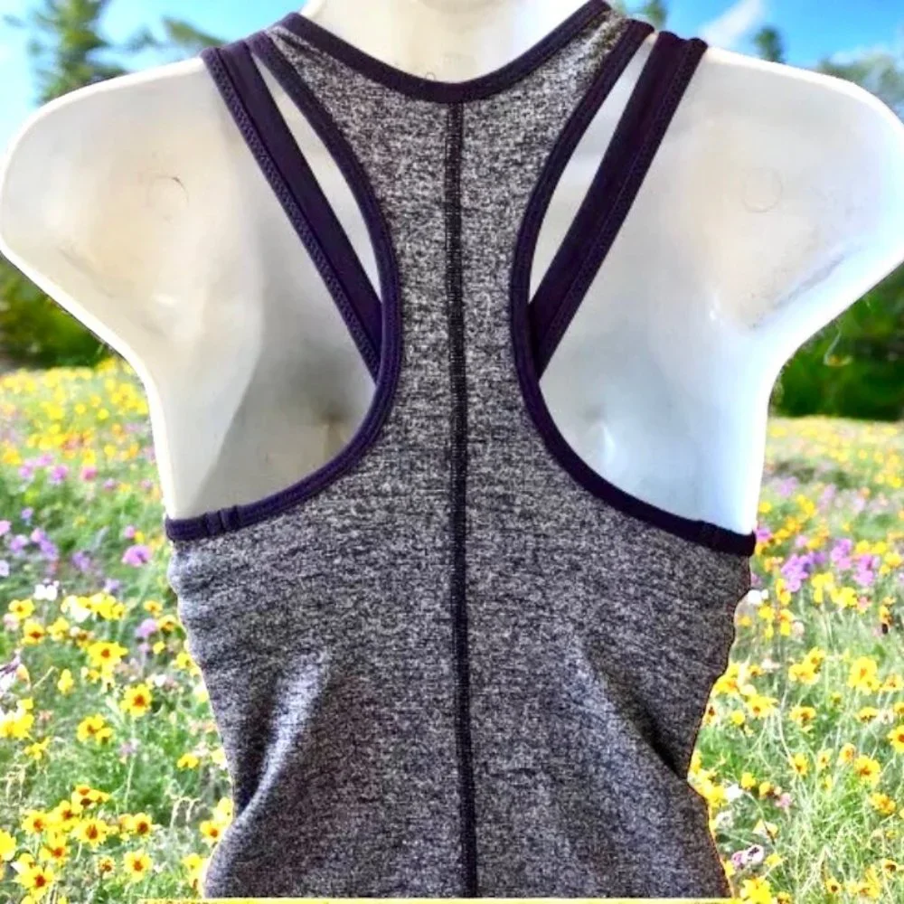 Lululemon Tank Top Heathered Purple Style Name Inspirational Color is Grape